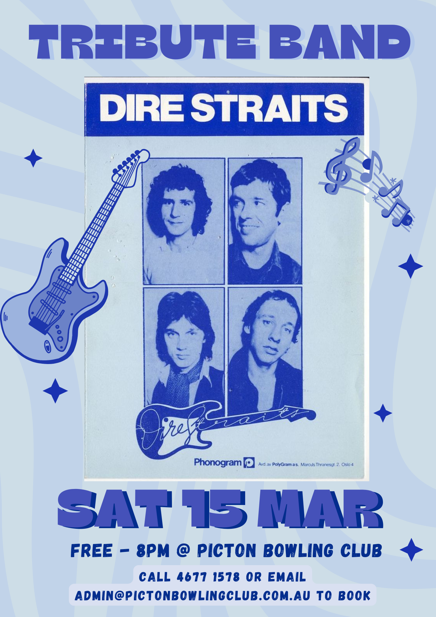 Dire Straits Band Poster